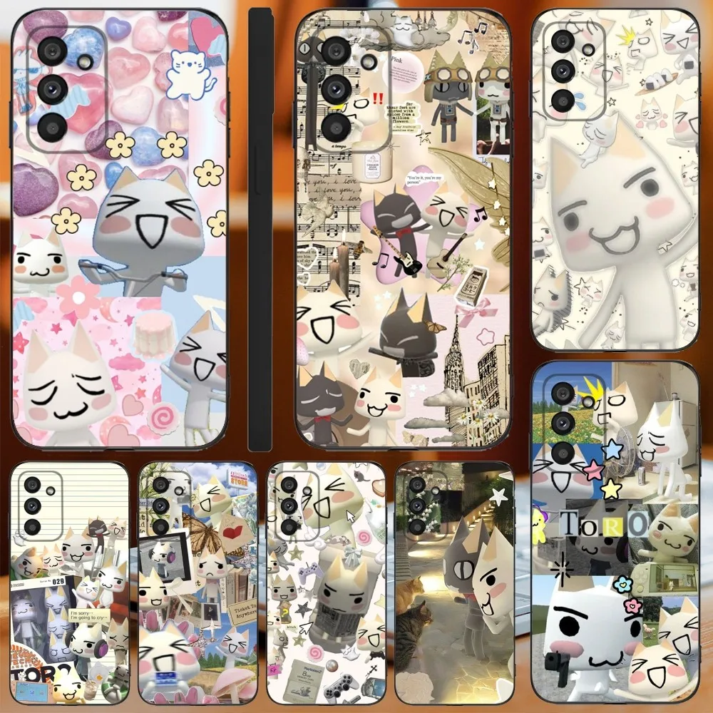 Cute Lnoue Toro Phone Case For Samsung Galaxy A13,A21s,A22,A31,A32,A52,A53,A71,A80,A91 Soft Black Cover