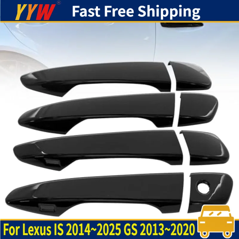 

Car Door Handle Covers Left Right For Lexus IS 2014~2025 GS 2013~2020 ES 2013~2018 RX 2010~2015 CT 2011~2017 W/2 Smart Keyhole