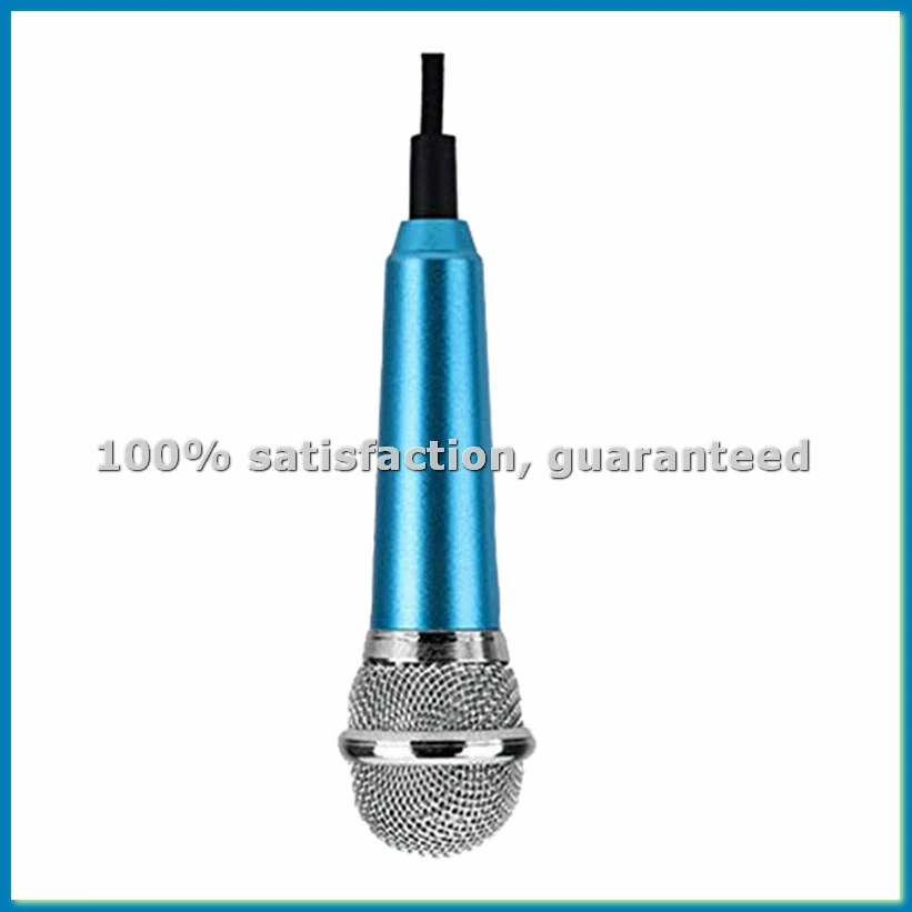 Mini Microphone with Omnidirectional Stereo Mic for Voice Recording,Chatting and Singing on Phone,Android (Blue)-ABFB