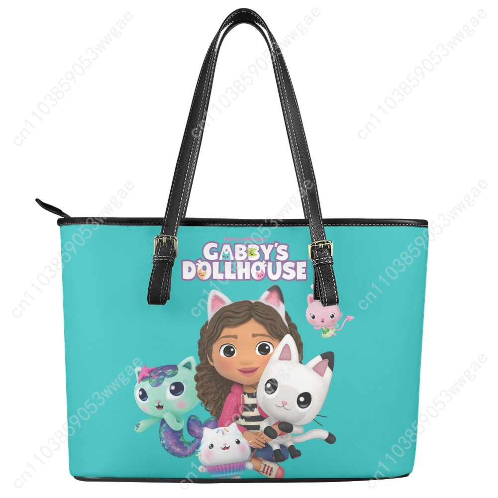 Gabby's Dollhouse Handbag Women Man Vintage Personalized Tote Bag Shoulder Bag Business Leather Purse Travel Customized Bag Gift