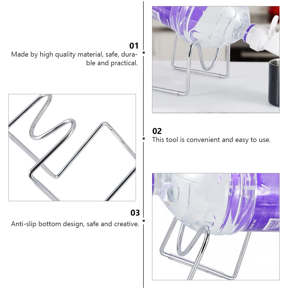 2 قطعة 5L رف إبريق الماء على شكل حرف U قاعدة مطاطية ثابتة غير قابلة للانزلاق حامل لدلو الماء حامل المنزل والمكتب والتخييم والسفر