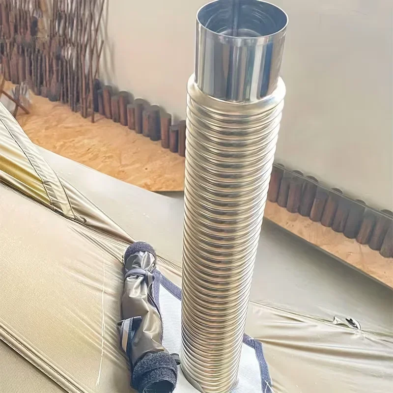 

Adjustable high temperature resistant ventilation ducts, combustion furnace pipes, exhaust pipes, for outdoor camping, courtyard