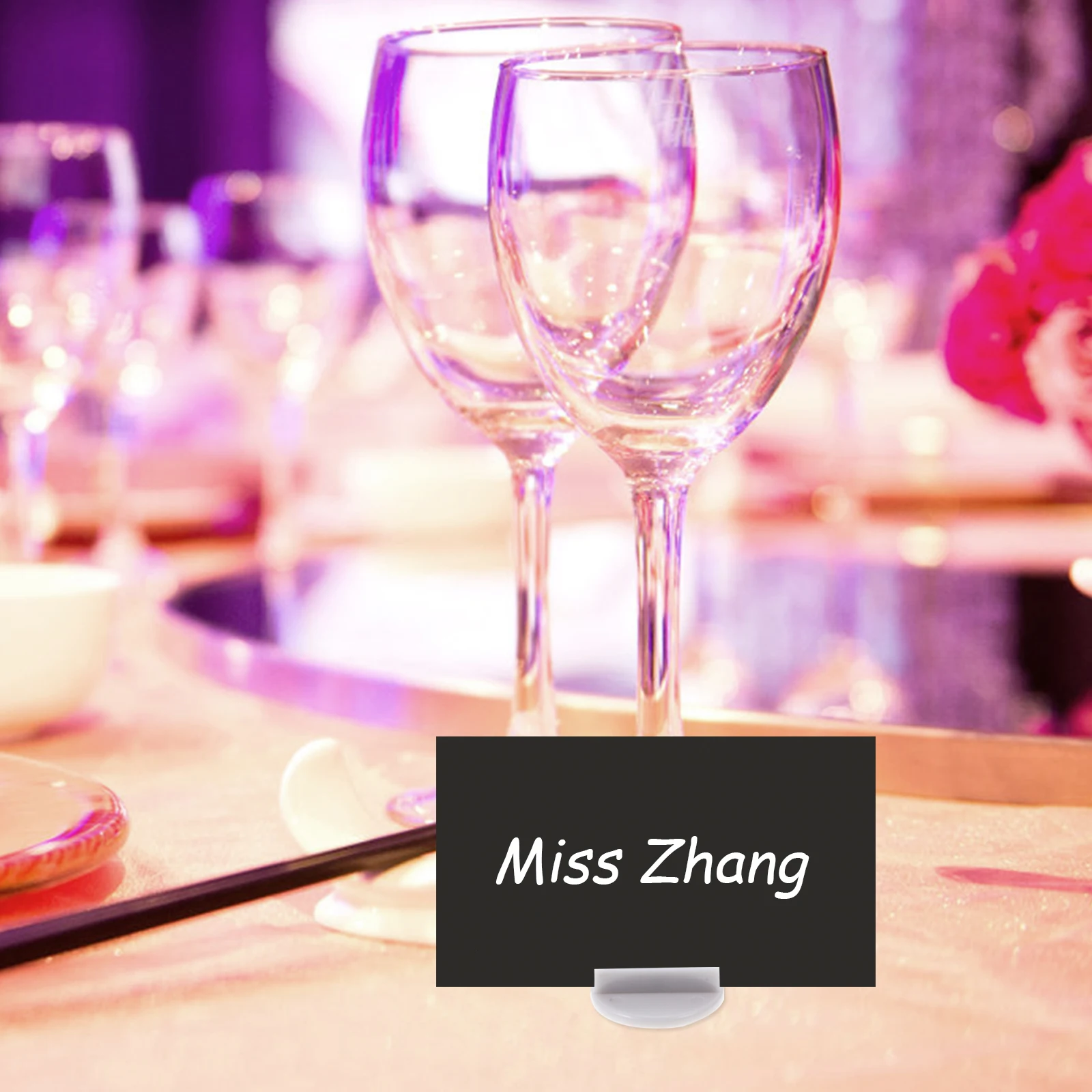 

15pcs 2.5cm Random Color Card Holder Stand for Chess Game Accessories Board Business Cards Organizer Desk Display Plastic