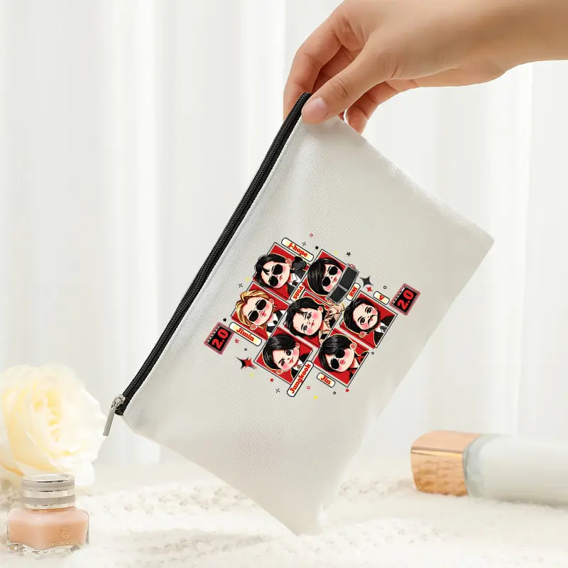 Arirang 2.0 World Tour 2026 Makeup Bags Fashion Foldable Storage Bag Travel Organizer Bags Kpop Fan Gift Lightweight Storage Bag