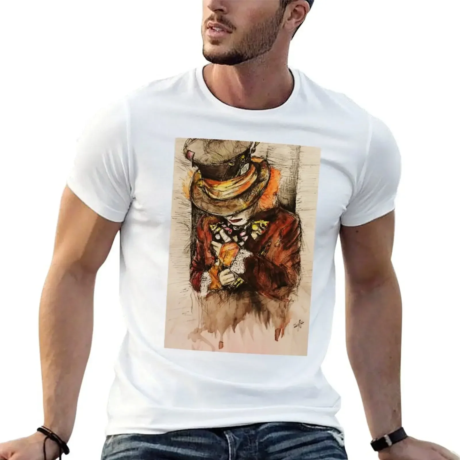 hatter T-Shirt customizeds rapper graphic tees big and tall t shirts for men