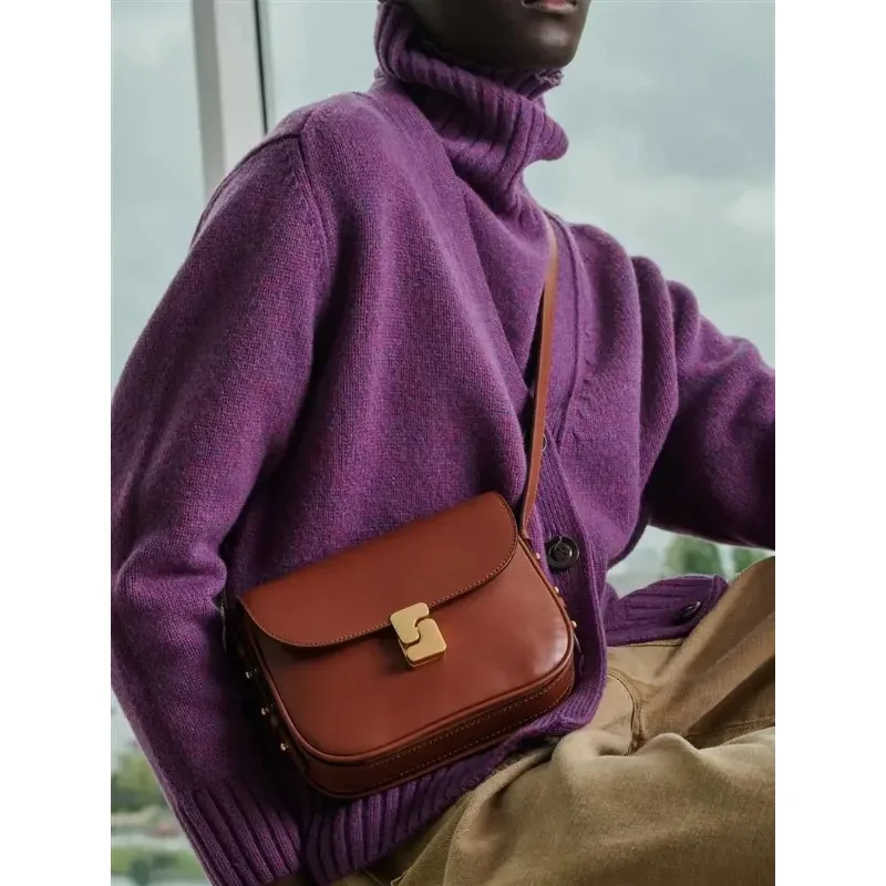 

Women's Casual French Niche Luxury Design Women's Bag, Small Square Bag, High-grade Texture, Single Shoulder Crossbody Bag