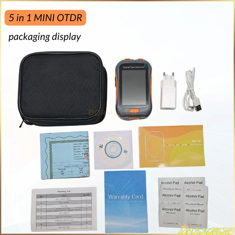 Imagem -06 - Mini Otdr Fiber Optic Reflectometer Nk2800 Active Fiber Vfl Ols Opm Mapa 20db 80km 1550nm