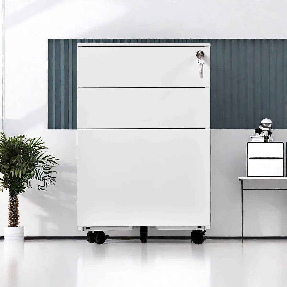 

Hot selling factory outlet new style 3 drawer mobile cabinet pedestal cabinet