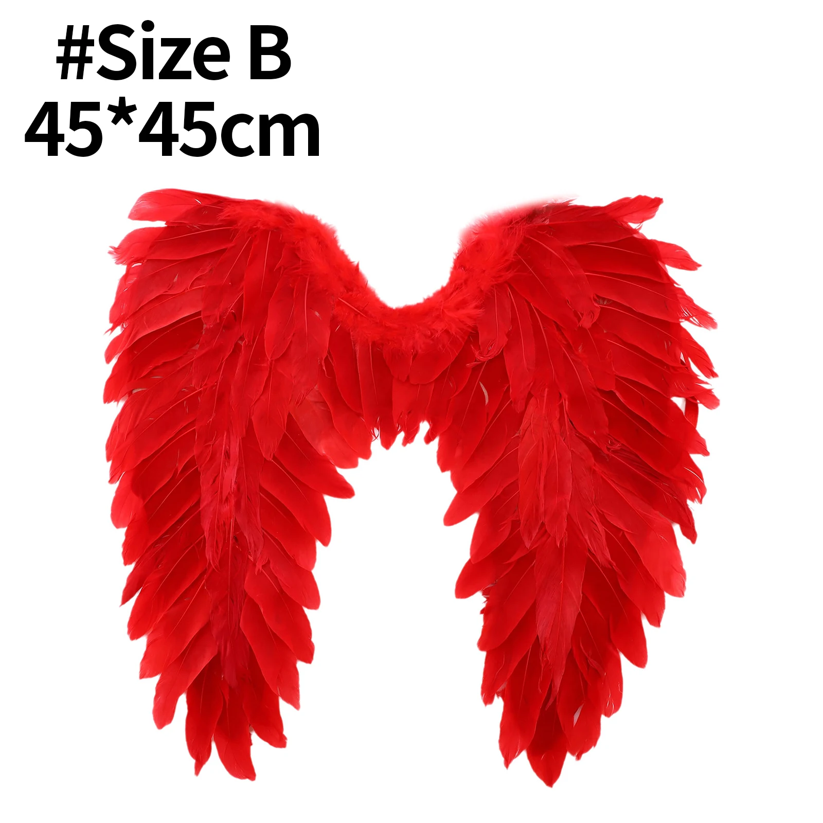 Weiß/Schwarz Kinder Erwachsene Engel Flügel Echte Feder Fee Flügel Dance Party Weihnachten Maskerade Karneval Cosplay Kostüm Zubehör – Detail 21