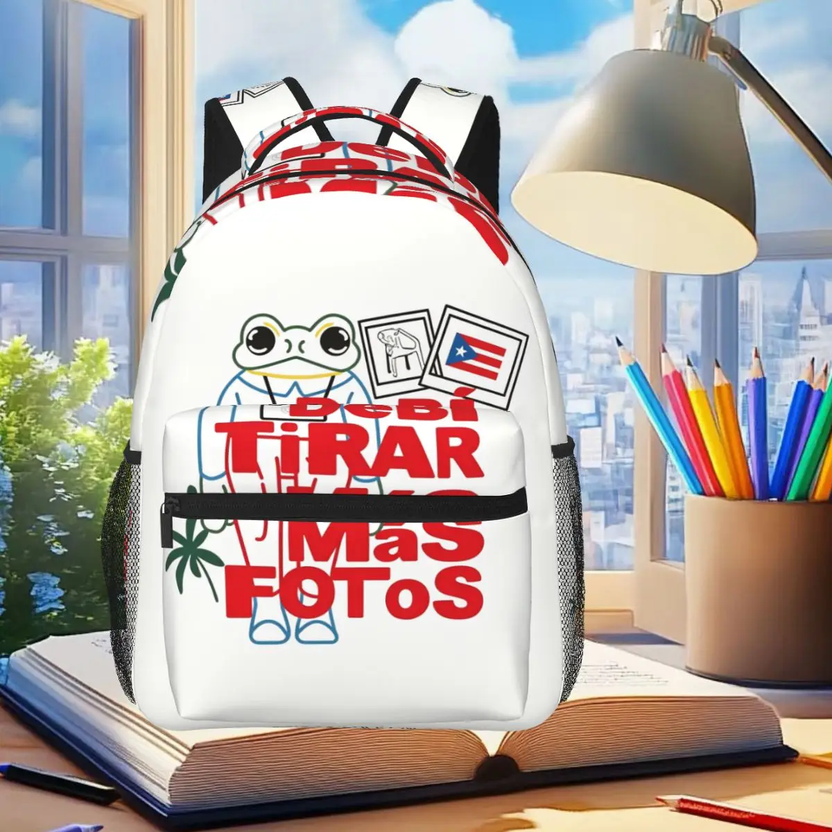 Rapper Bad Bunny Debi Tirar Mas Fotos DTMF Backpack Student Boys Girls BookBag Children School Bag Shoulder Bags for Men Women