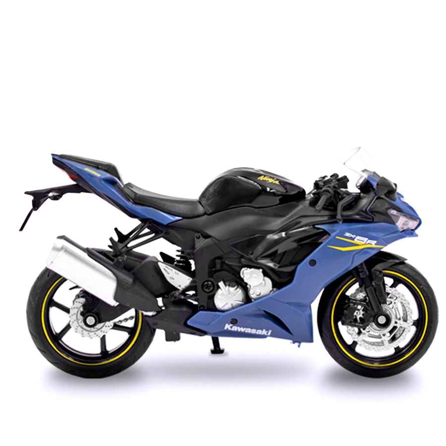 1/12 Kawasaki Ninja ZX-6R Motorcycle Toy 1:12 RMZ City Diecast Model Super Sport Miniature Collection Gift For Boy Children Kid