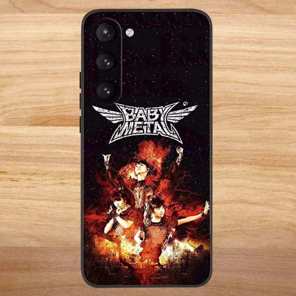 Babymetal Japanese Girl Idol Phone Case For Samsung S23,23,22,30,21,10,9,Note20 Ultra,Lite,Ultra,5G,Plus,FE,Black Soft Case