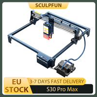 SCULPFUN S30 Pro Max 20W Laser Engraver Cutter, Automatic Air-assist, 0.08*0.1mm Laser Focus, 32-bit Motherboard, 410*400mm