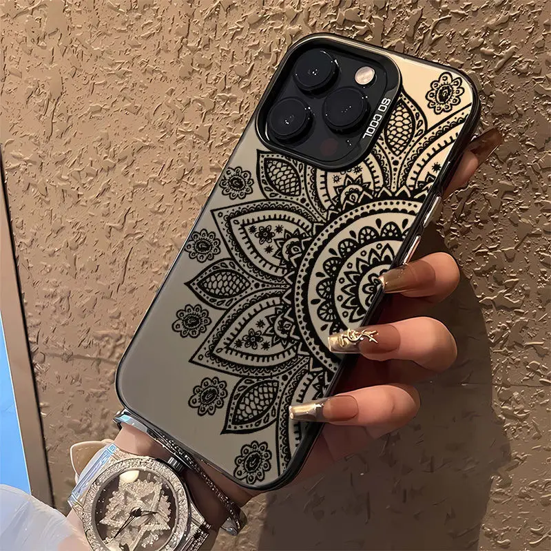 Y2K Original Totem Flowers Case for Xiaomi Redmi A1 A3 13C 9C 9T Note 8 9 9S 10 11 12 13 Pro Ultra 4G 5G Matte Shockproof Cover