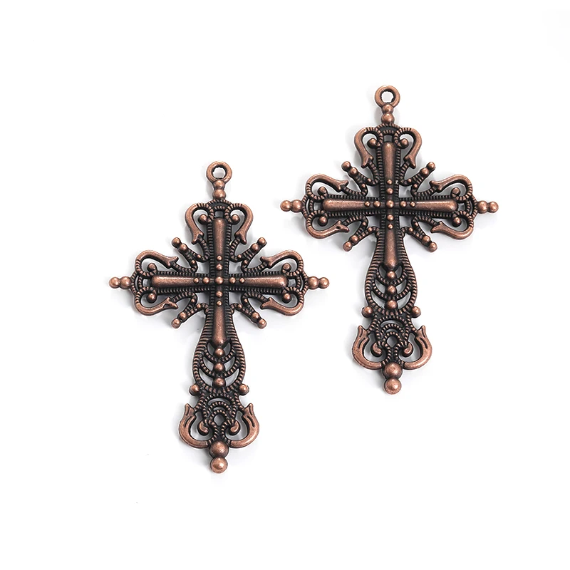 Fashion 5 pcs Alloy cross pendant charms fit DIY Handmade Jewelry Making Earrings necklace bracelet Crafts Souvenir