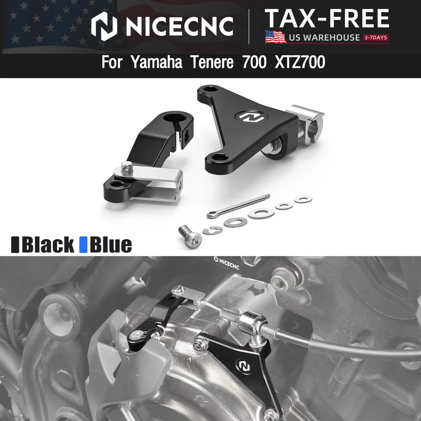 

For Yamaha 2019-2024 Tenere700 XTZ700 Clutch Lever Clutch Arm Bracket TENERE 700 Rally Edition T7 World Raid YZF R7 XSR700 MT07