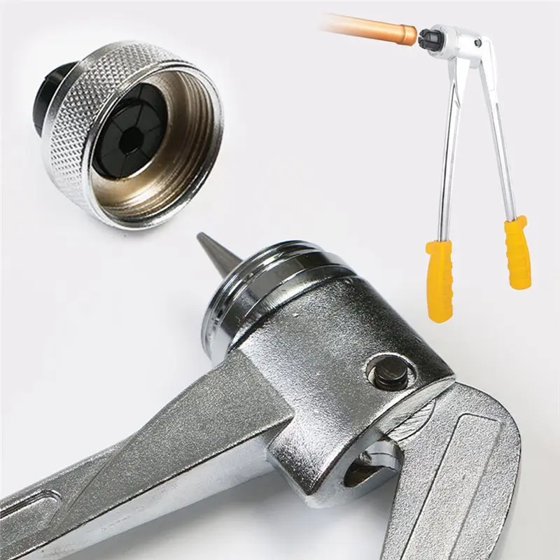 ABYN-Heavy-Duty HVAC koperen pijp stuikgereedschapskop, 45 mm stuikkop, voor hydraulische buisexpander grote expansiekop, 45 mm