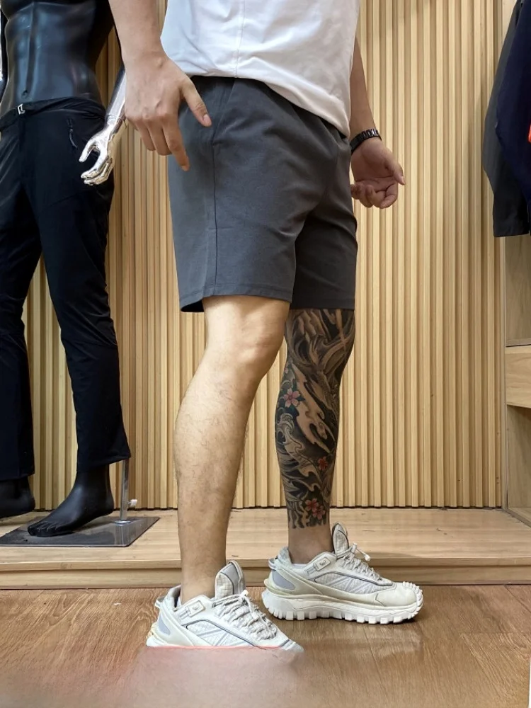 Ice Sensation Technology Fabric Outdoor Men's Casual Shorts Quick Dry Breathable 3D Stereo Tailoring Summer Short Pants