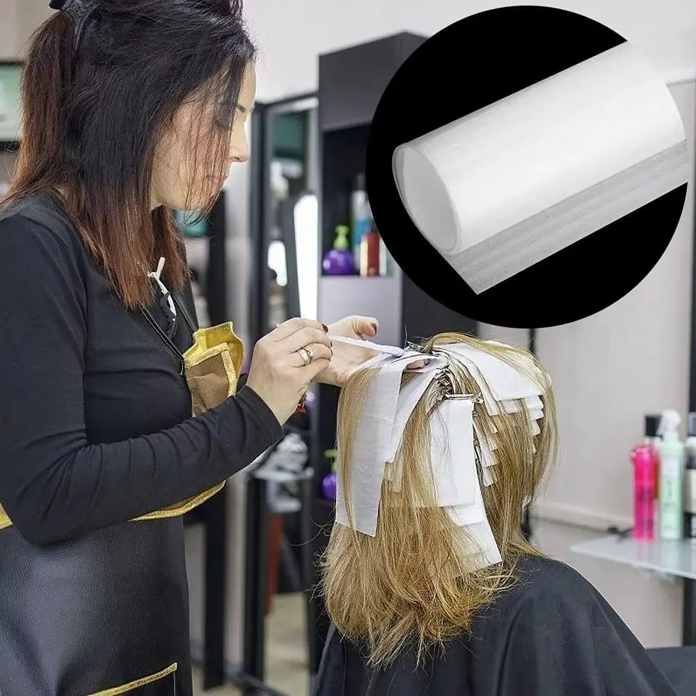 100/130Pcs Adjustable Hair Perm Papers Thicken Professional Wrist Hair Perm Paper Easy to Clean Styling Tools
