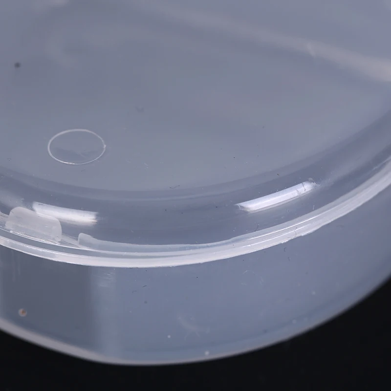 1 szt. Zupełnie nowe i wysokiej jakości przezroczyste pudełko dentystyczne proteza zęby futerał do przechowywania plastikowy pojemnik na ochraniacze na usta 6,4x6,5x2,5cm — zdjęcie 4