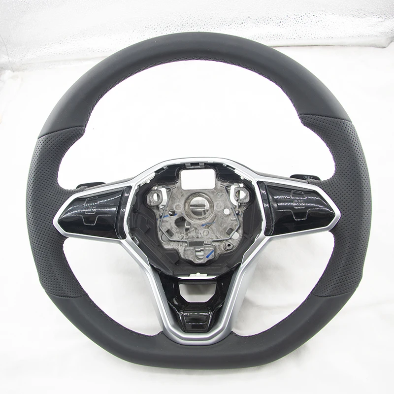 Steering Wheel  Suitable For golf8  MK8  R GTI Equipped With Multifunctional Buttons/Touch Buttons  Leather Steering Wheel