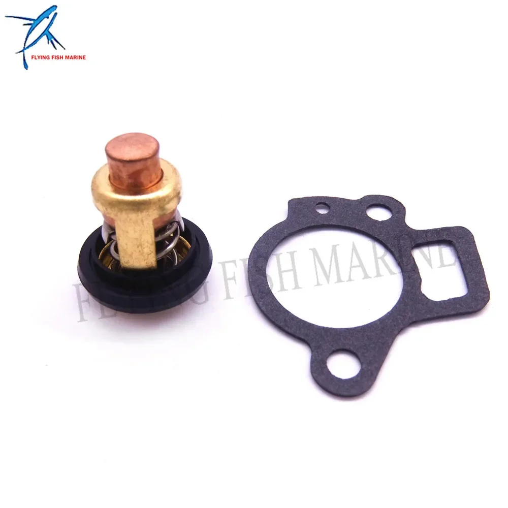 

Outboard Motor Kit 6G8-12411-02 6G8-12411-03 Thermostat and 62Y-12414-00 Gasket for Yamaha 9.9-70hp 4-Stroke Boat Engine
