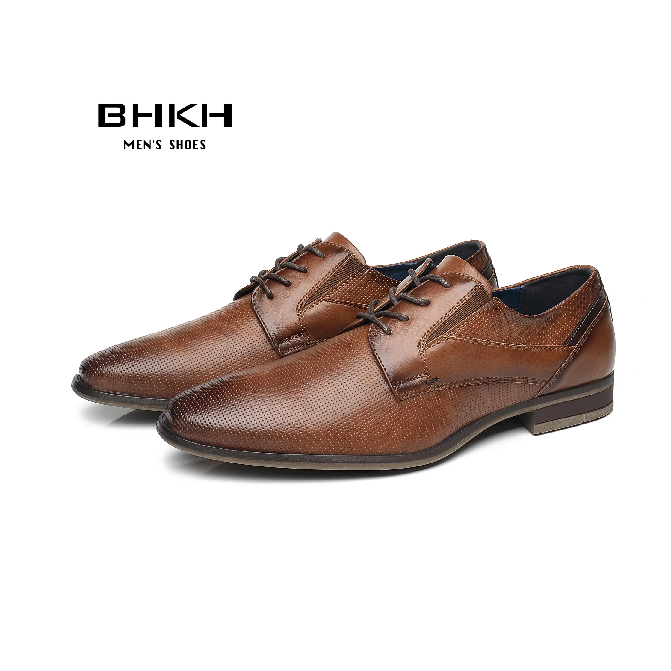 BHKH 2024 Man Formal Dress Shoes Spring Autumn Lace Up Men Wedding Shoes Smart Business Office Work for Men Shoes