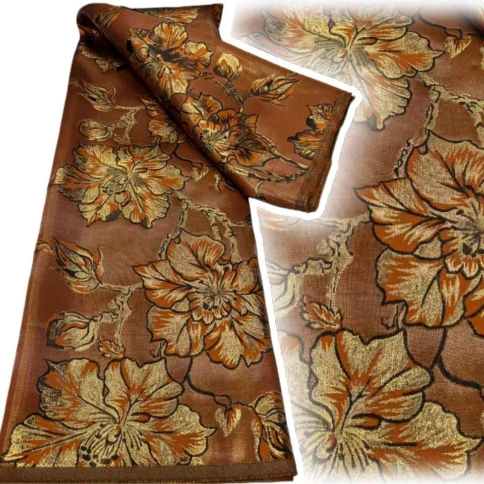 Afrikanische Stoff Spitze Hohe Qualität 2026 Brokat Jacquard Französisch Mesh Tüll Spitze Stoffe Für Nähen Kleid 5 Yards1966