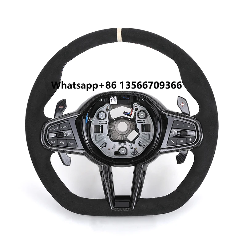 

LCI Full Alcantara Steering Wheel for G20 G22 G30 G31 M2 G87 M3 G80 M4 G82 G42 G01 G11 M5 F90 F80 F82 F95 F97 M340i M440i