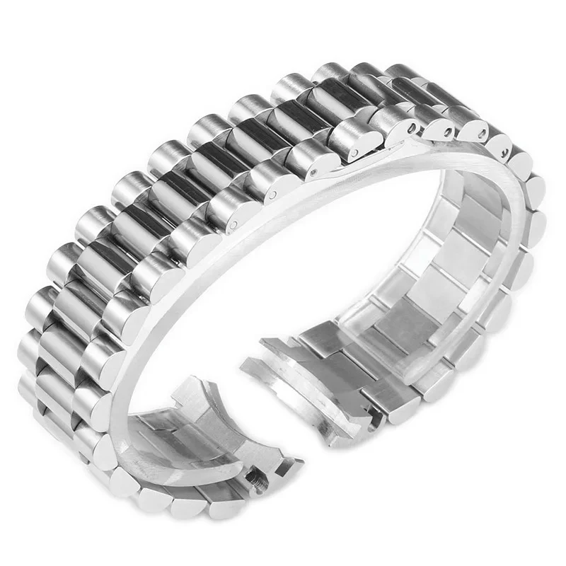 Watch Accessories Band For Rolex DATEJUST DAY-DATE OYSTERPERTUAL DATE Solid Stainless Steel Silver Watch Straps 20mm 21mm