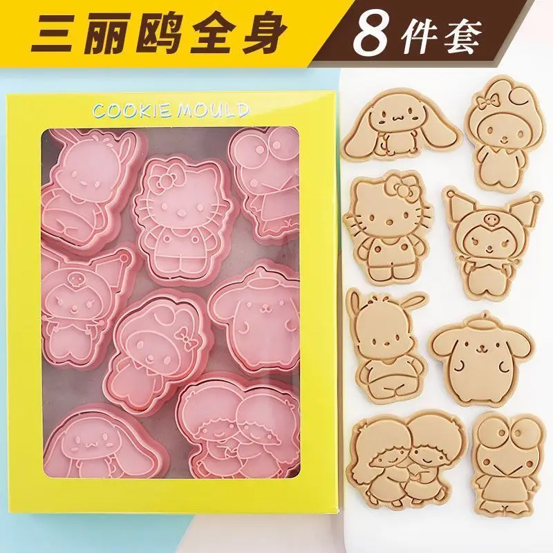 

8PCS Anime Sanrio Kurome Kitty 3D Silicone Ice Cube Tray Figure Cake Mold Chocolate Candy Molds DIY Kitchen Baking Accessories