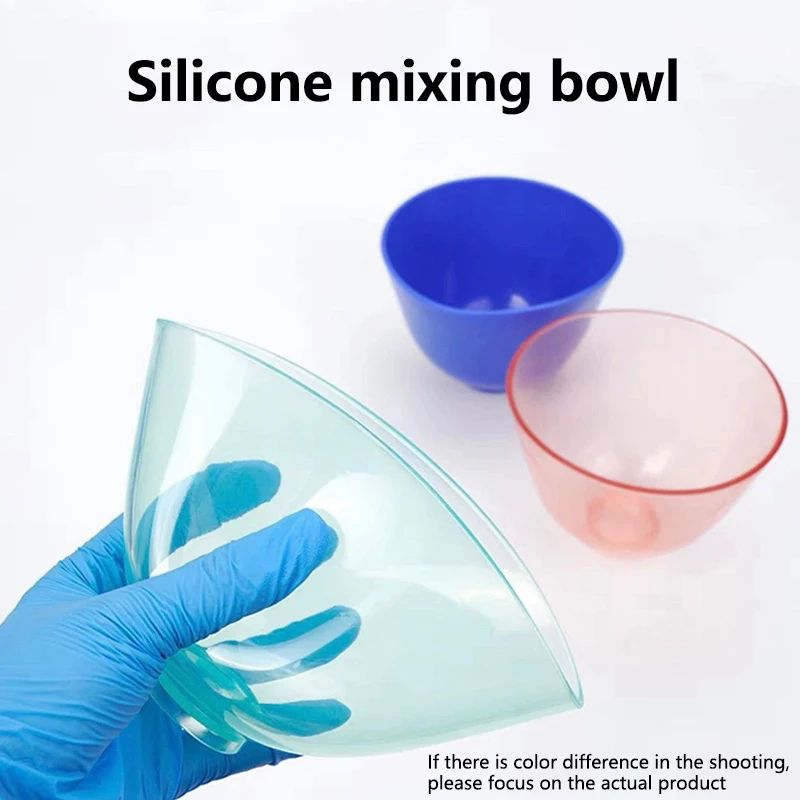 

Dental Tool Materials Plaster Mixing Bowl Transparent Leather Colored Plastic Bowl Soft Rubber Bowl For Mixing Plaster