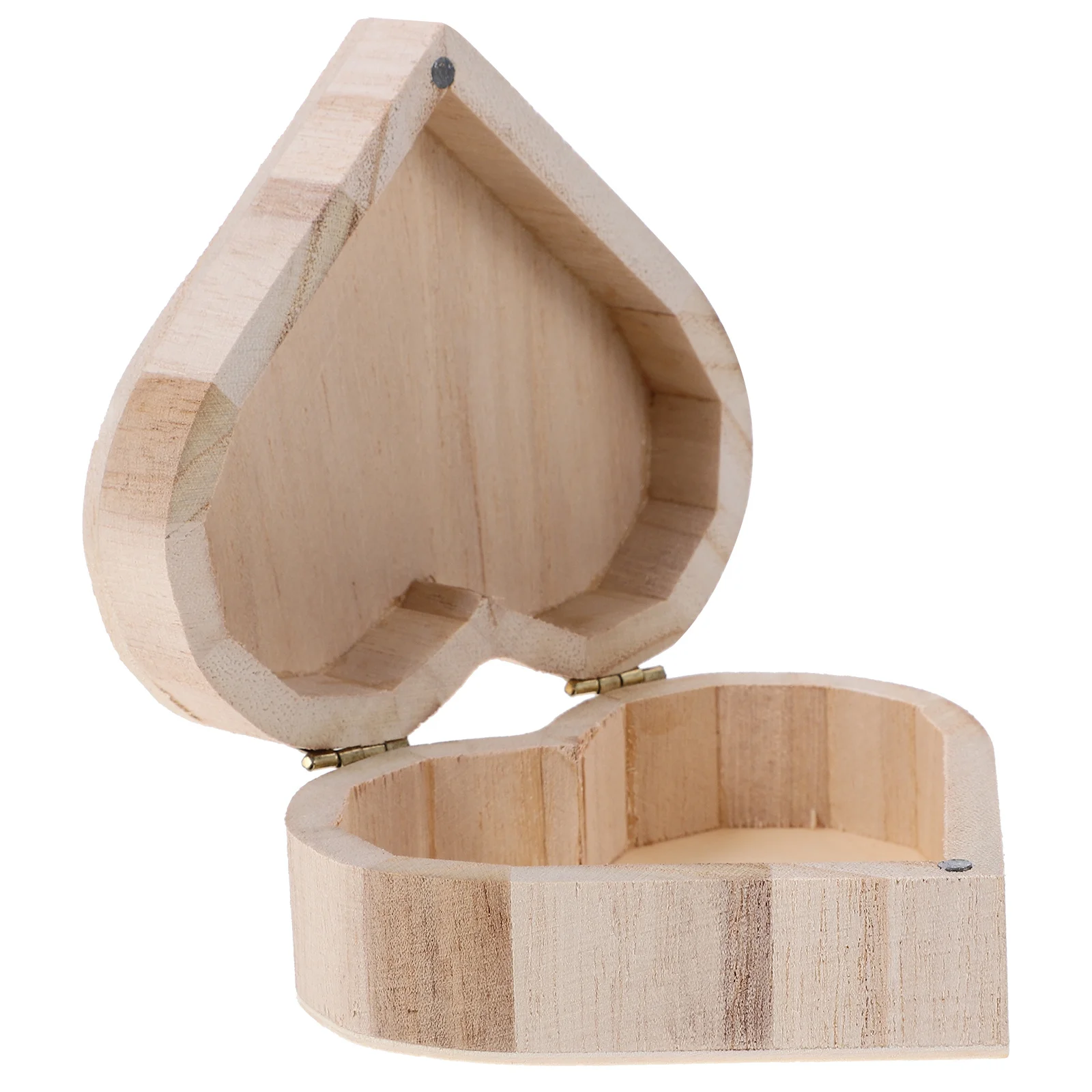 

Wooden Jewelry Box Heart Shape Large Capacity Small Size Desktop Storage for Cosmetics and Accessories Storage Box