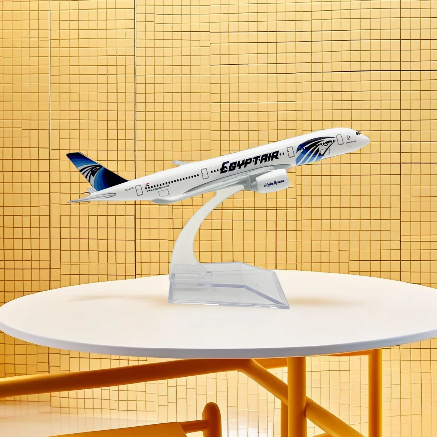 Scale 1:400 Metal Replica Plane Model EgyptAir Airways A350 Aircraft Model 16CM Diecast Airplane Simulation Passenger Aircraft