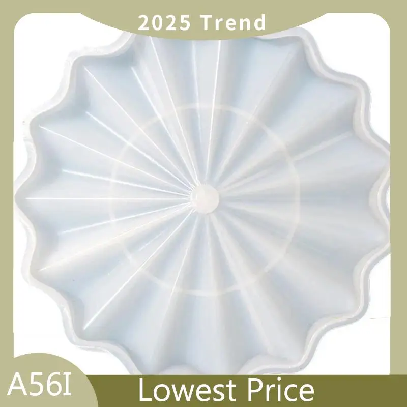 【Ship Within Home Decoration Silicone Tray Mold Epoxy Resin Mold Hollow Bowl Stone Silicone Mold