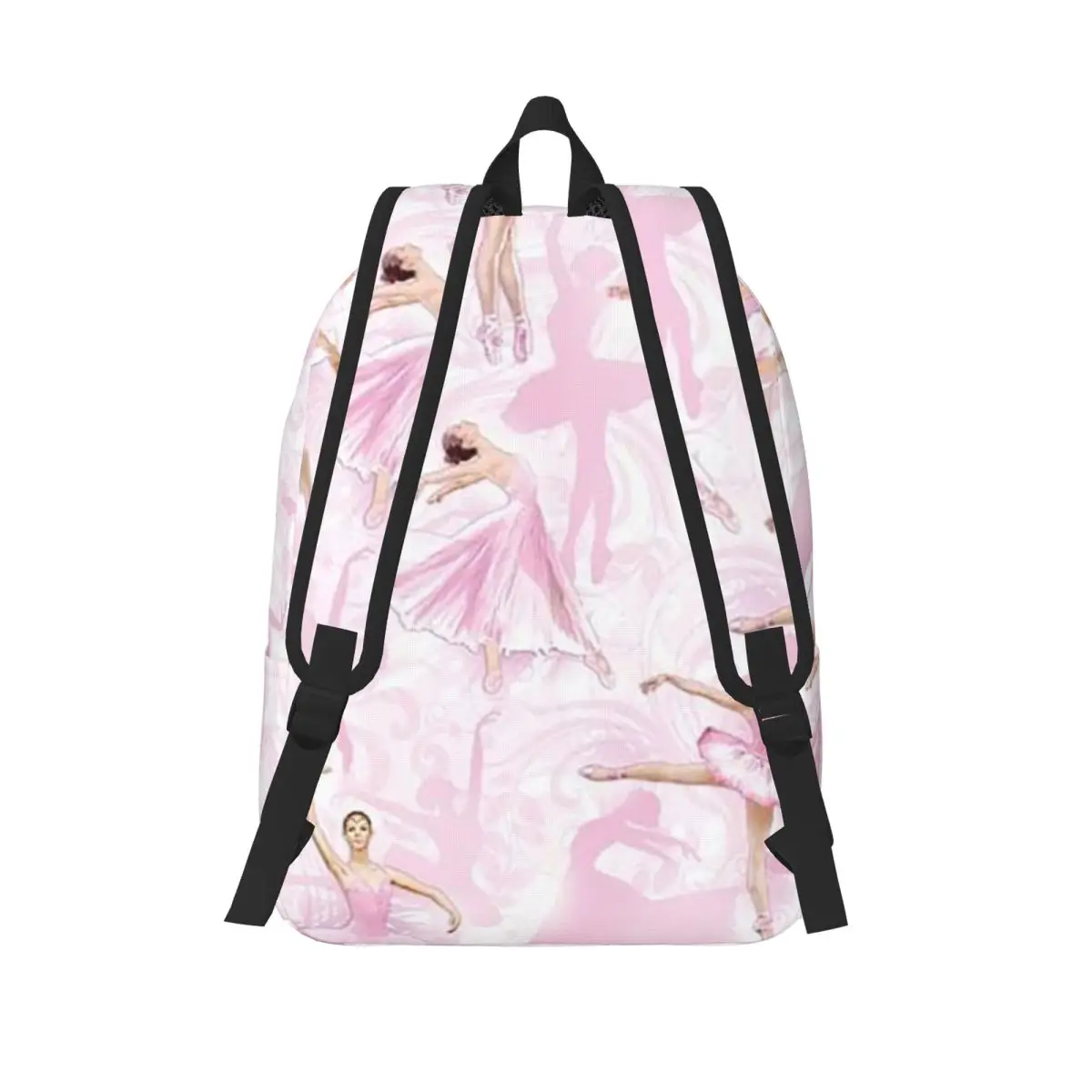 Ballet Dance Makes Me Free Ballerina Dancer Student Backpack School Bag Hiking Travel Daypack Boys Girls Bookbag Shoulder Bags