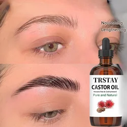 Eyelash Eyebrow Growth Oil Brow Essential Oils Essence Anti Alopecia Castor Oil Organic 100% Pure