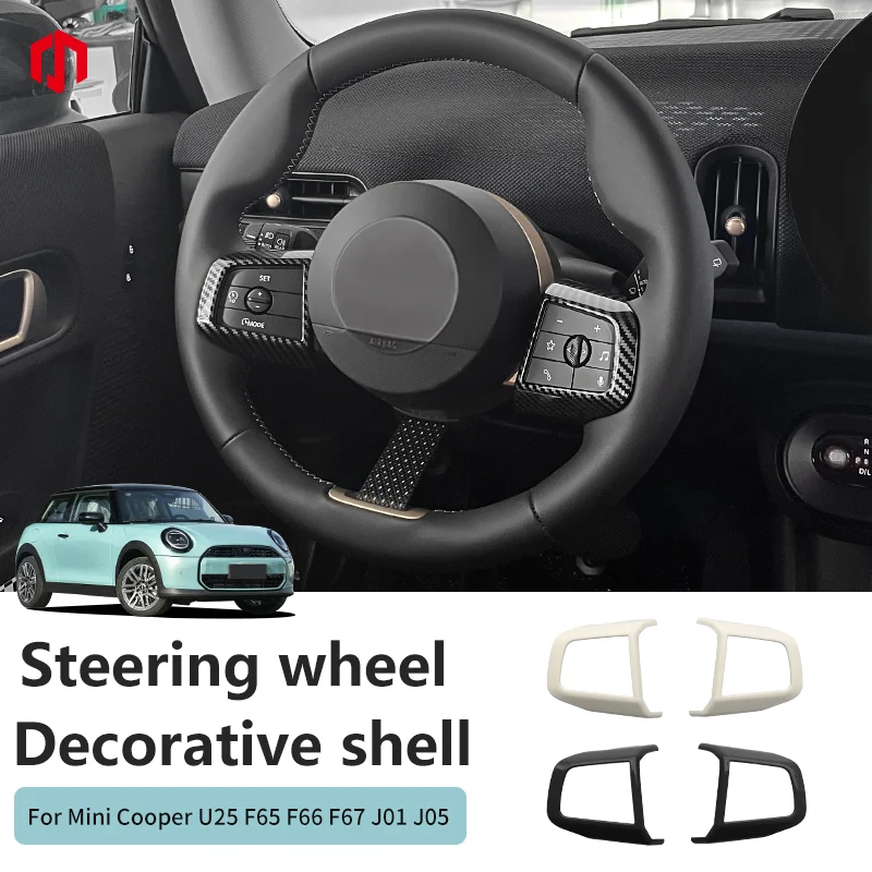 

Car Steering Wheel Center Panel Button Cover For Mini Cooper F65 F66 F67 U25 J01 J05 Countryman Decoration Interior Accessories