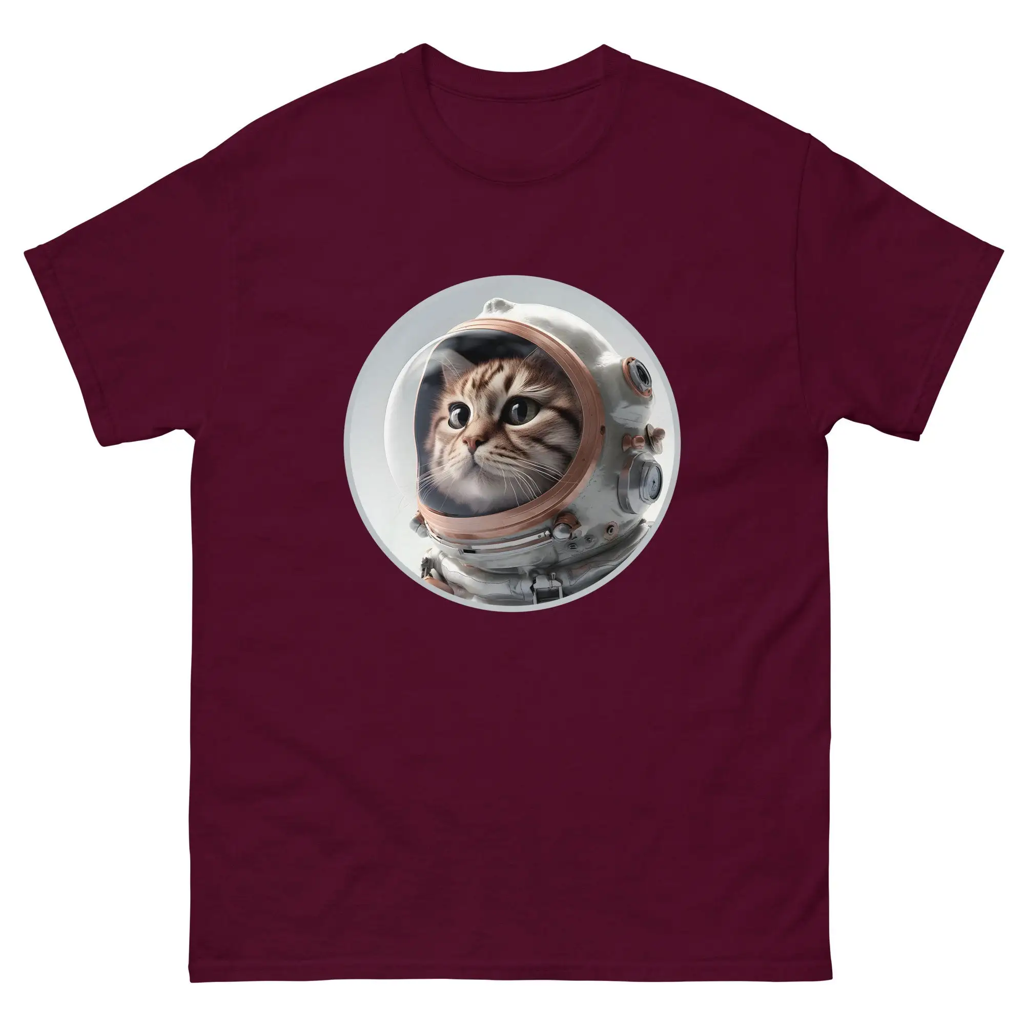 Catstronaut Close Up Feline Space Suit T Shirt