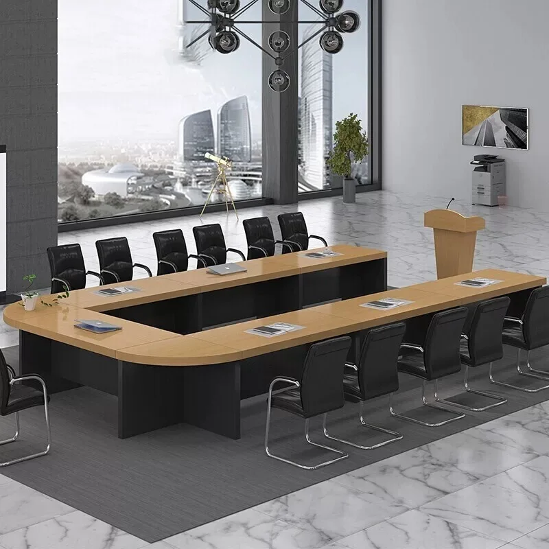 High Quality Wooden Multi Person Office Office Meeting Table Boardroom Commercial Furniture Conference Tables