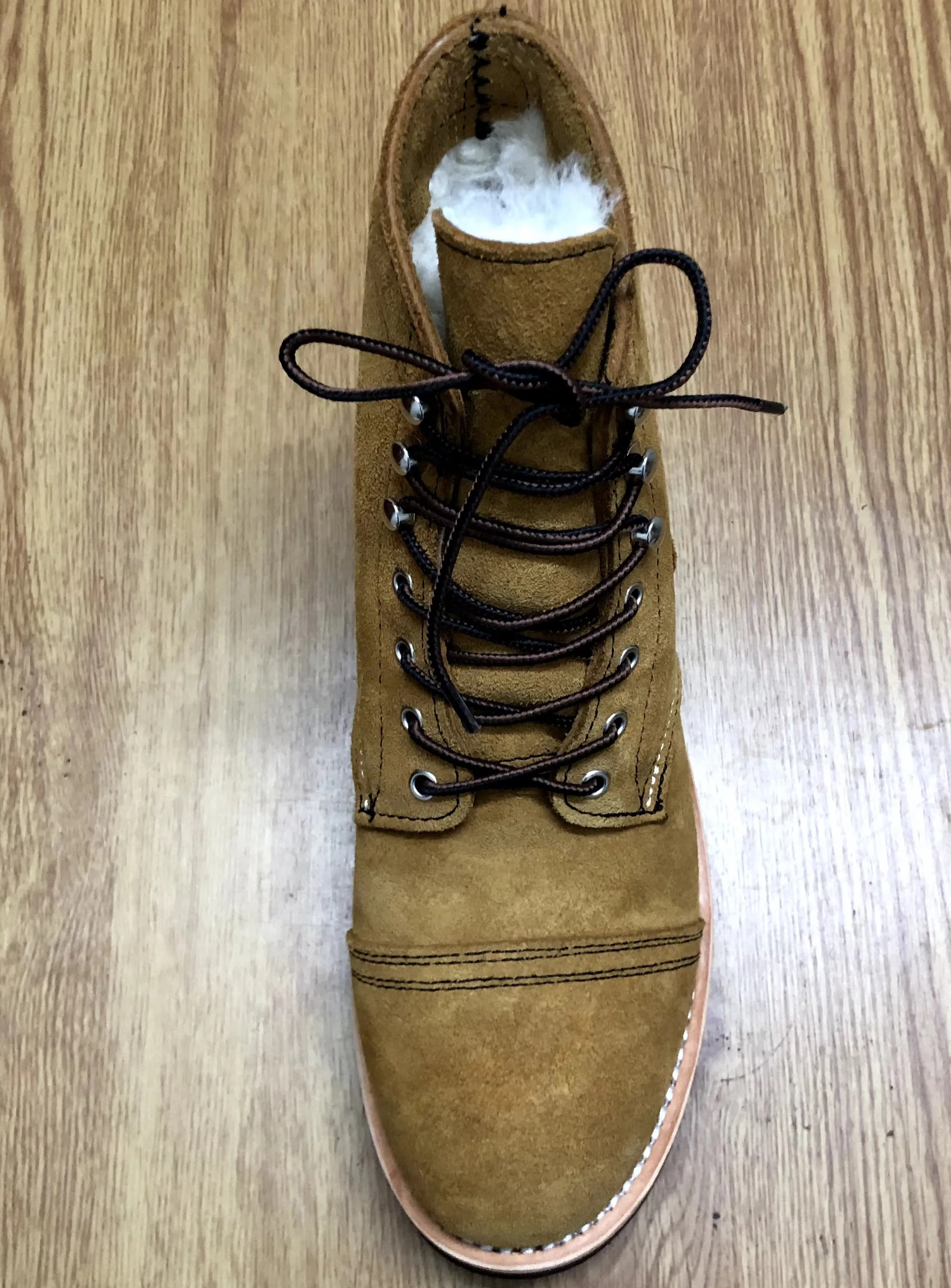 YQ8113 Men Warm Fleece Wool Inner Leather Work Boots Goodyear Welted Cap Toe Retro Biker Boots Winter Outdoor Daily Wear Ankle