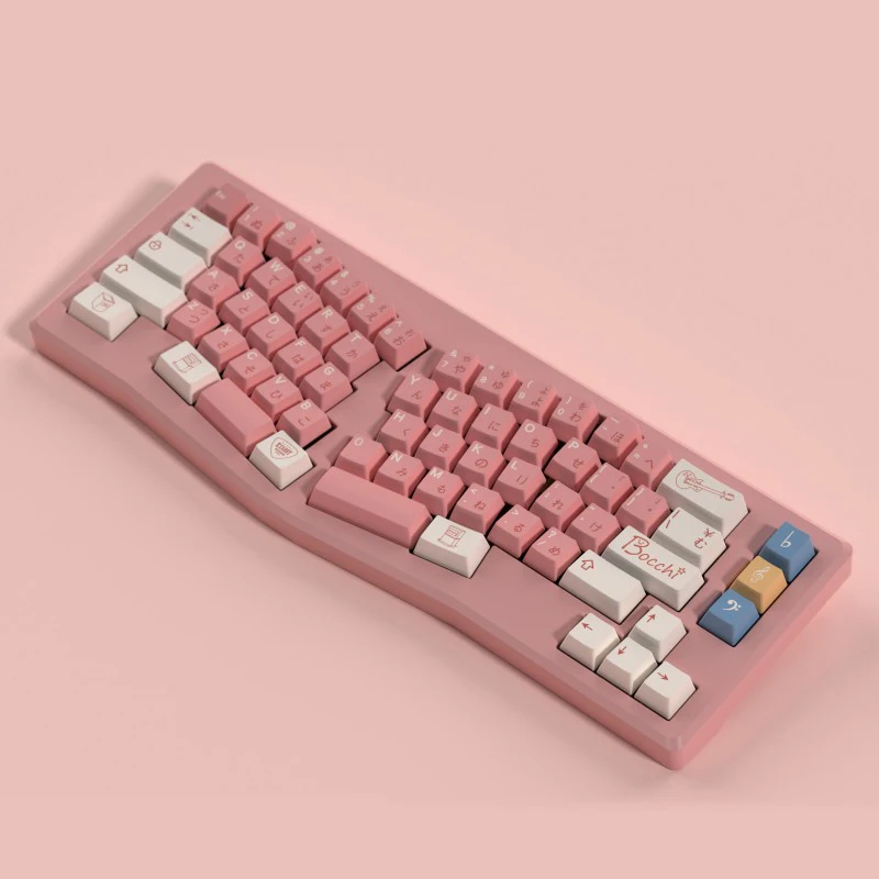 1 Set Bocchi The Rock Gotoh Hitori Keycap PBT Keycaps Dye Sublimation Anime Key Caps Cherry Profile For MX Keyboards 2.25U 2.75U
