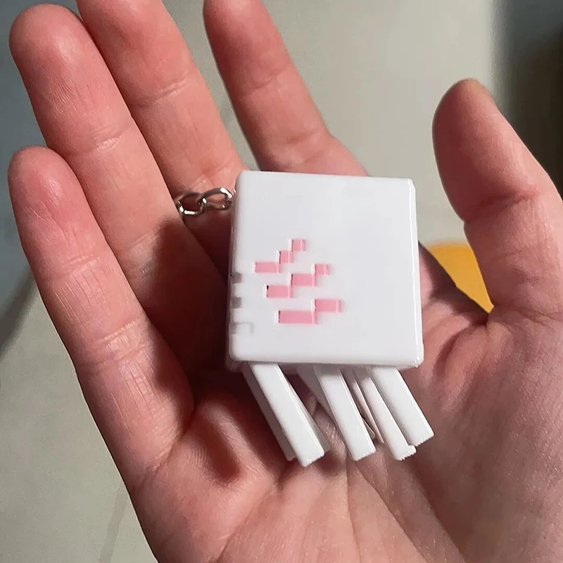 Game Ghast Cosplay Schlüsselanhänger Kawaii 3D-Druck Schlüsselring Schlüsselkette Desktop-Dekoration Taschenzubehör Ornament Requisite – Detail 7