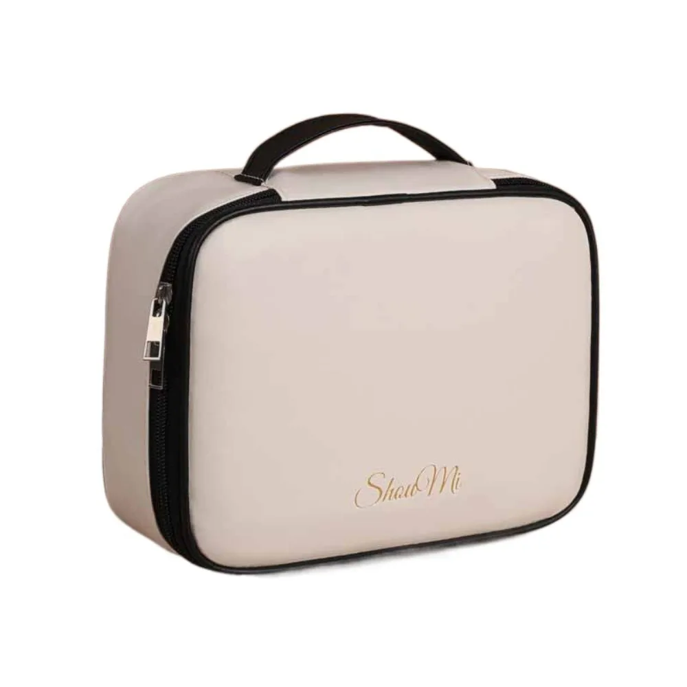 

Square PU Leather Cosmetic Bag Zipper Waterproof Pillow Makeup Pouch Korean Style Carry-on Makeup Tote Travel Wash Bag