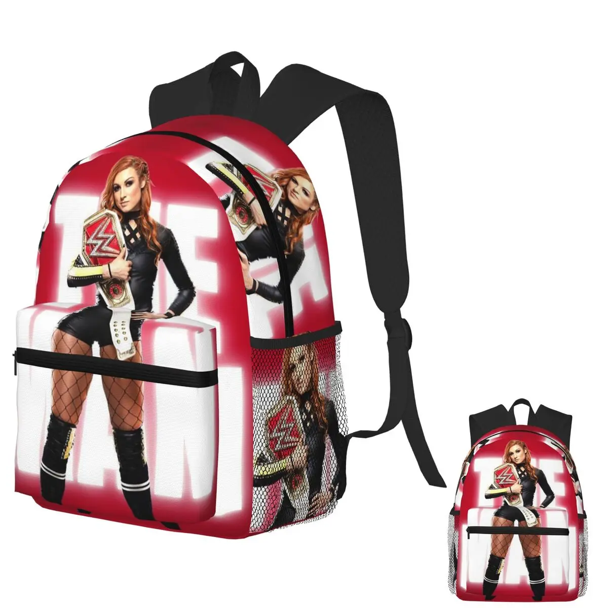 

Professional Wrestler Becky Lynch Student Backpack School Bag Hiking Daypack for Boys Girls Fashion Bookbag Shoulder Bags