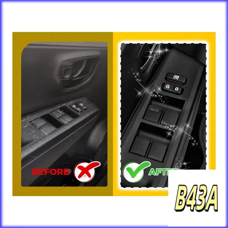 

Sp-Car Front Window Switch Control Panel Cover For Toyota Yaris 2012-2014 Car Accessorie