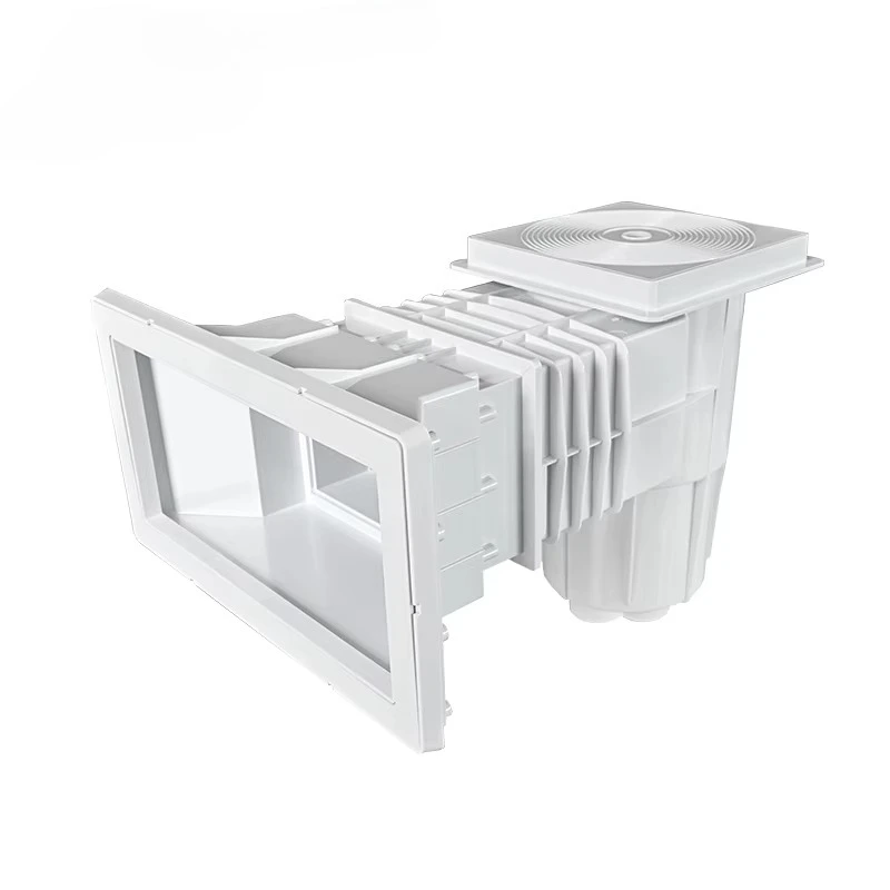 PIKES SP-0060V High Performance ABS Pool Skimmer with Vacuum Head Leaf Skimmer Water Pump RGB Lights for Swimming Pool Cleaning