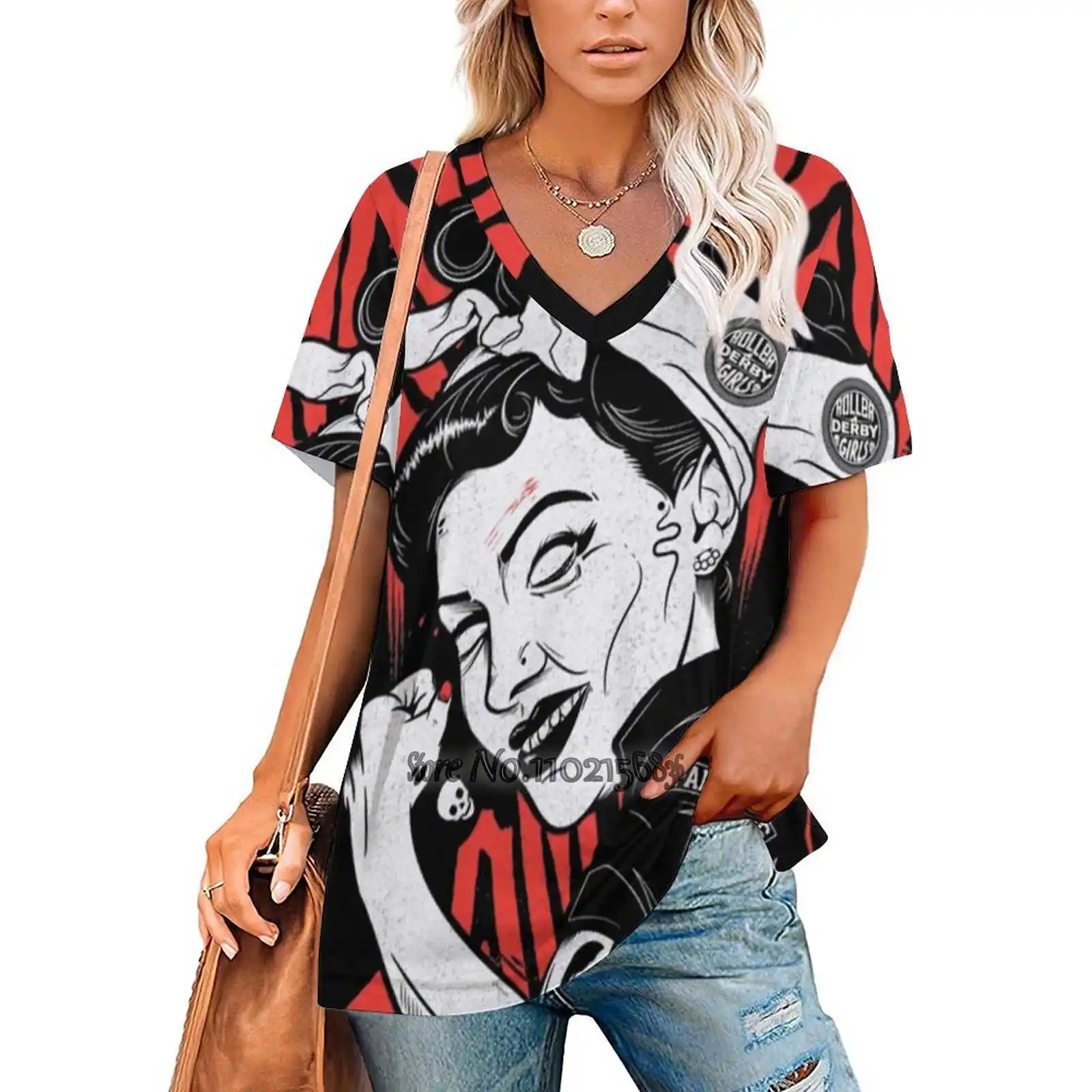 Schmerz Bande Frauen T-Shirt lässig kurz ärmel ige Tops T-Shirt Damen lose T-Shirts Zombie cool Kitsch Retro up Musik Frau Tattoo