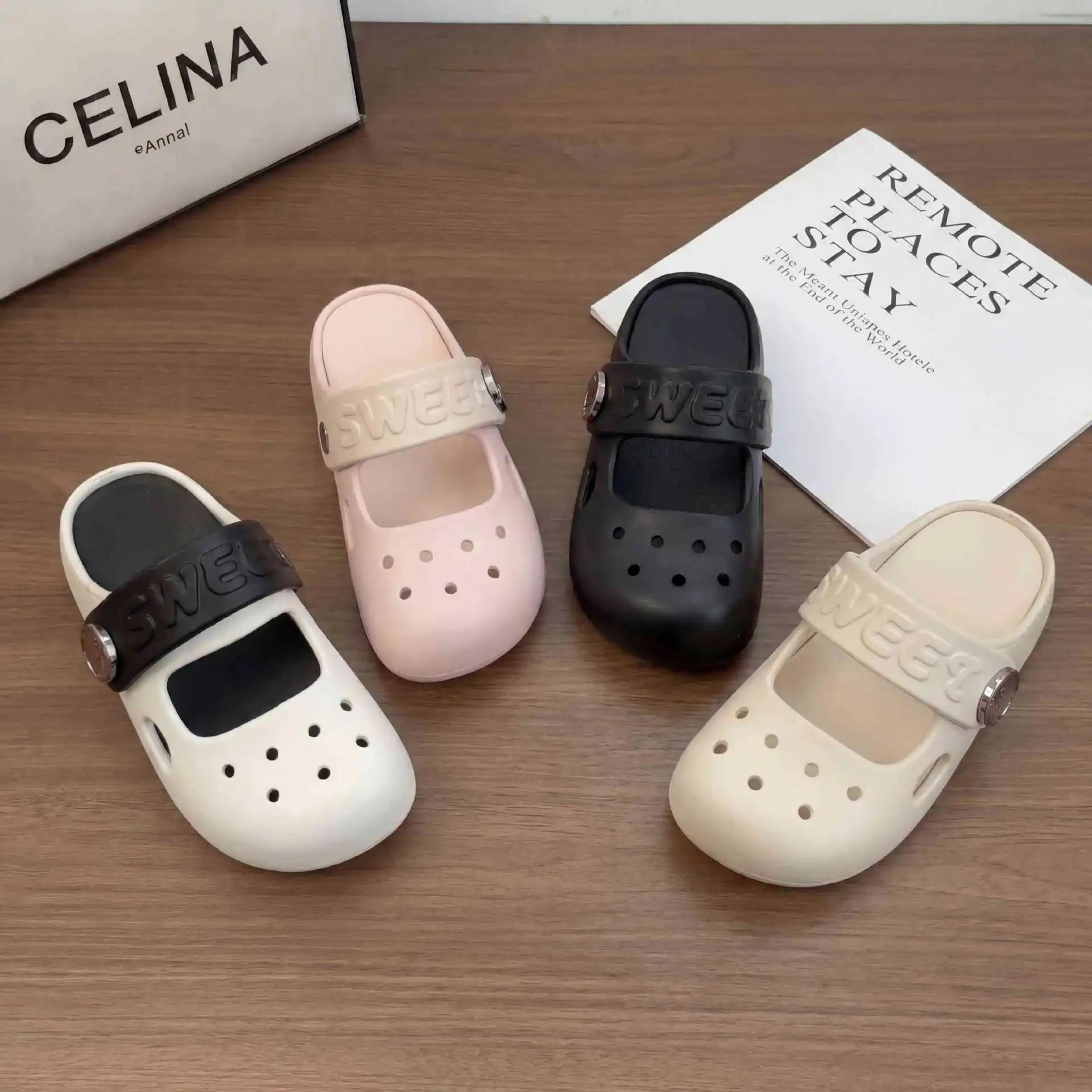 Kids'Casual Sandals PU Leather Summer Fashion Outdoor Thick Bottom Children Breathable Anti-slip Black White Size36-41