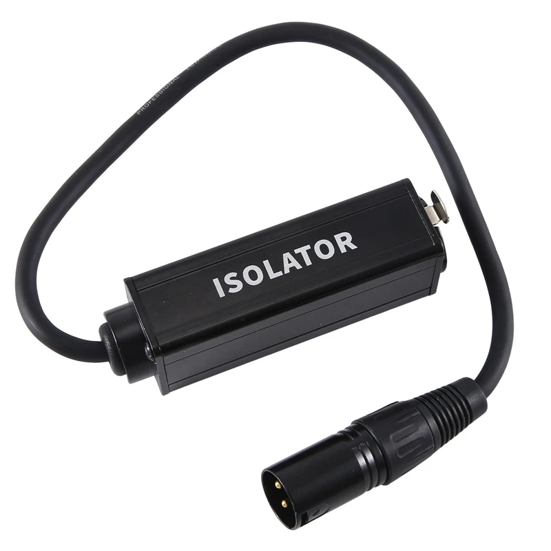 Audio Cable Isolator Noise Ground Loop Audio Isolator XLR Eliminates, Female To Male